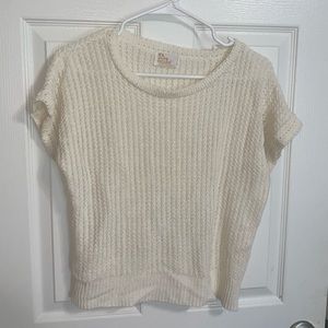 It’s Pure Gould Cream Knit Top Medium